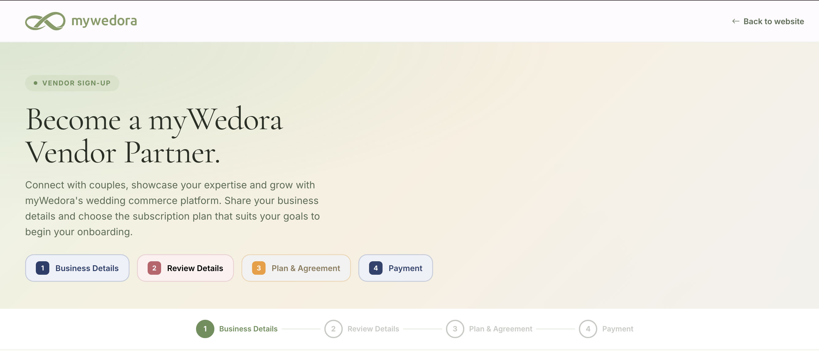 Sign-up form